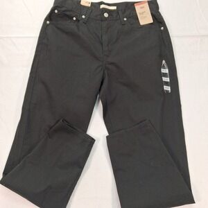 Levi's Jeans Womens 32 80s Mom Jean Black High Rise Tapered Leg NEW